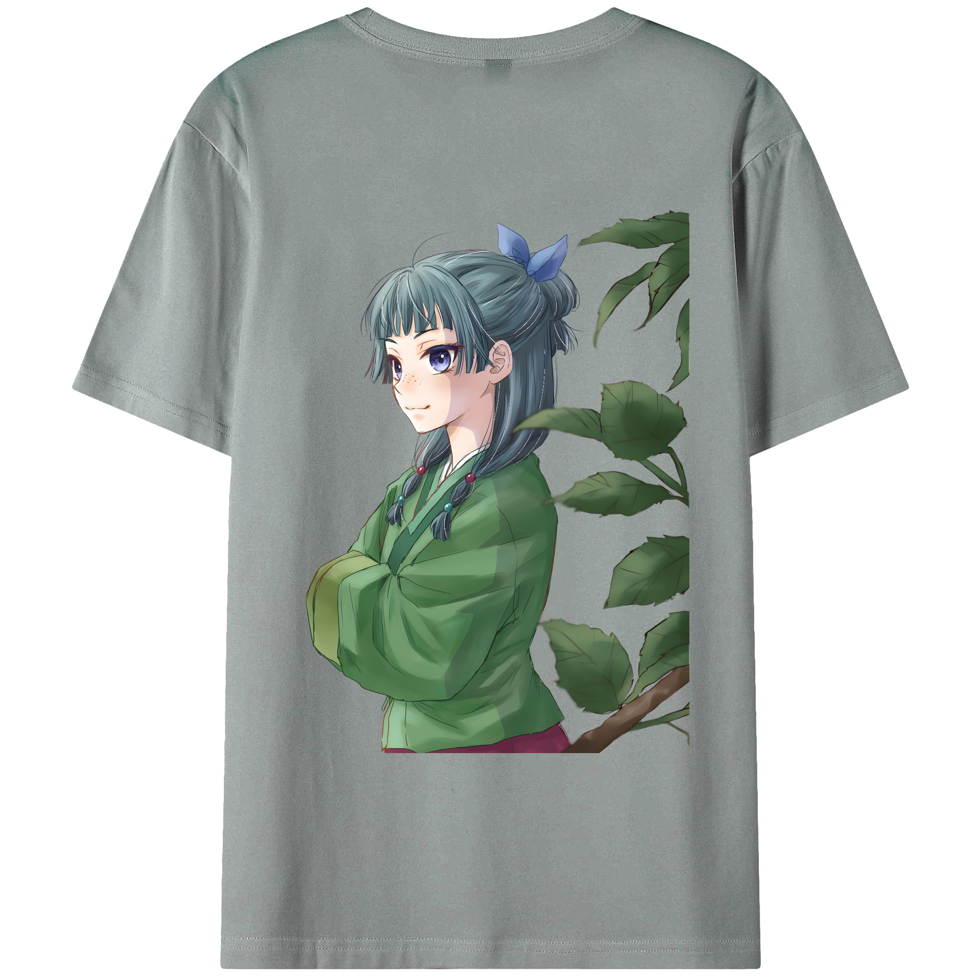 （画像用） 薬屋のひとりごと The Apothecary Diaries 綿100％ メンズ半袖Tシャツ（バックプリント） 通気性